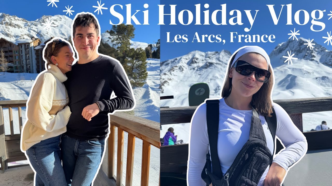 Ski Holiday Vlog 🎿 Beginner's Journey on the Slopes 🚠 Les Arcs, France ❄️