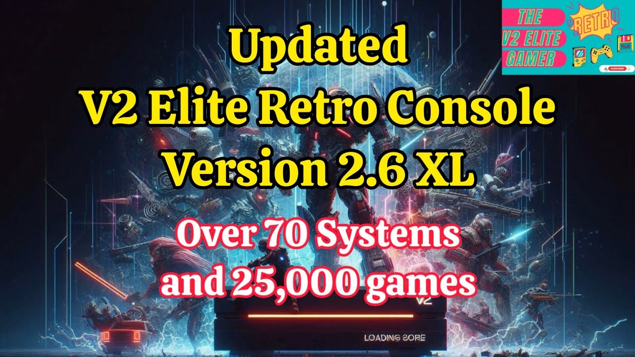 V2.6 The V2 Elite Retro Emulation Console UPDATED, and it's awesome.  #videogames  #gameplay