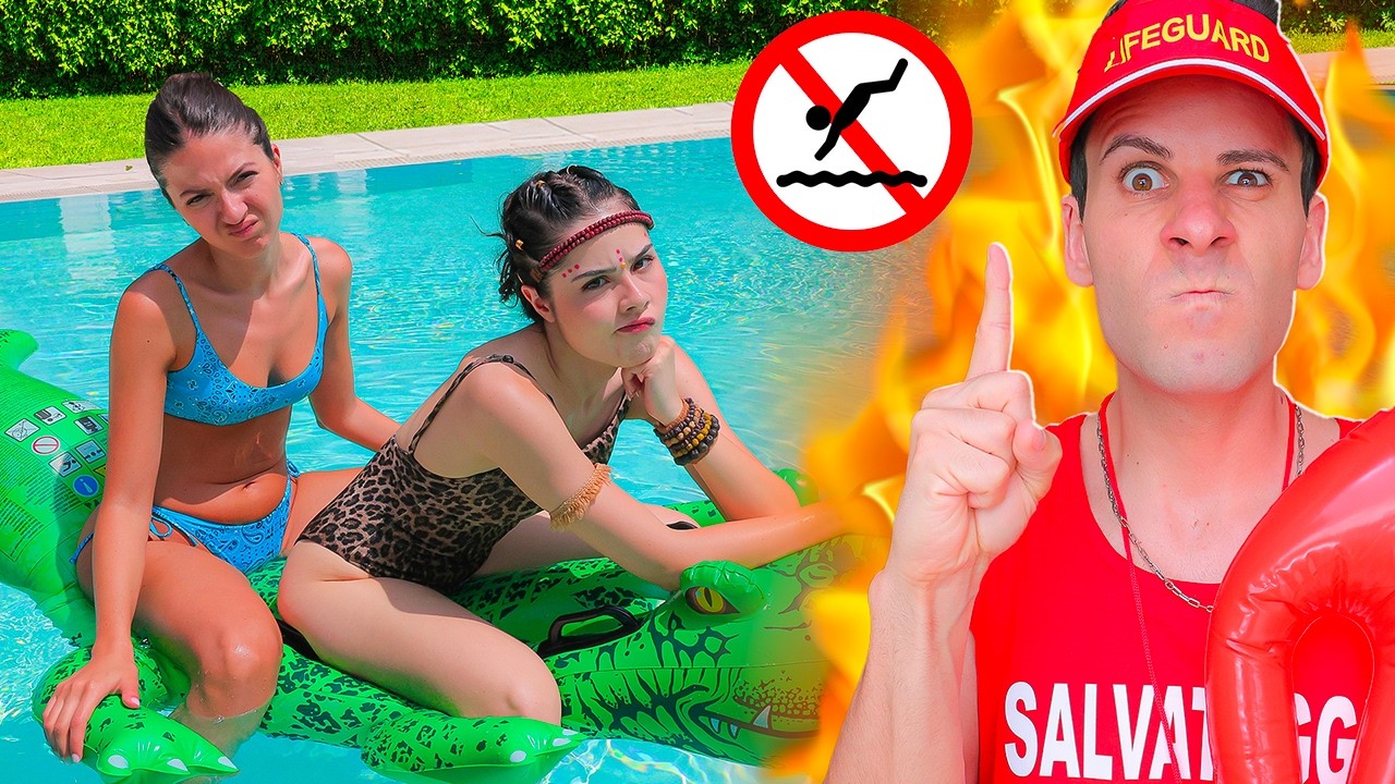 10 REGOLE DEL BAGNINO DELLA PISCINA AL PARCO ACQUATICO!❌