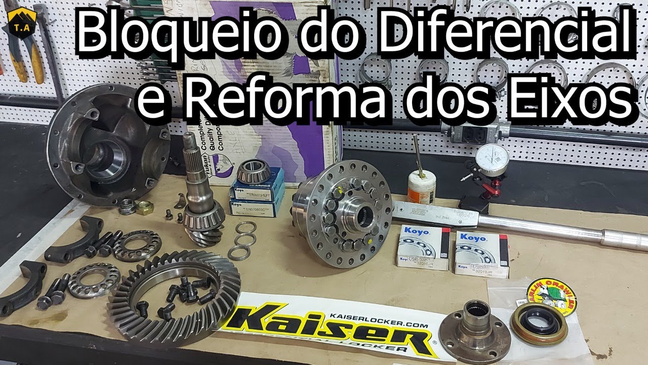 Hilux 1995: Instalação do Bloqueio e Reforma dos eixos - 