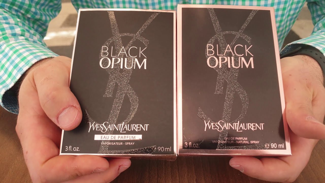 Fake vs Real Black Opium Yves Saint Laurent Perfume 90 ml