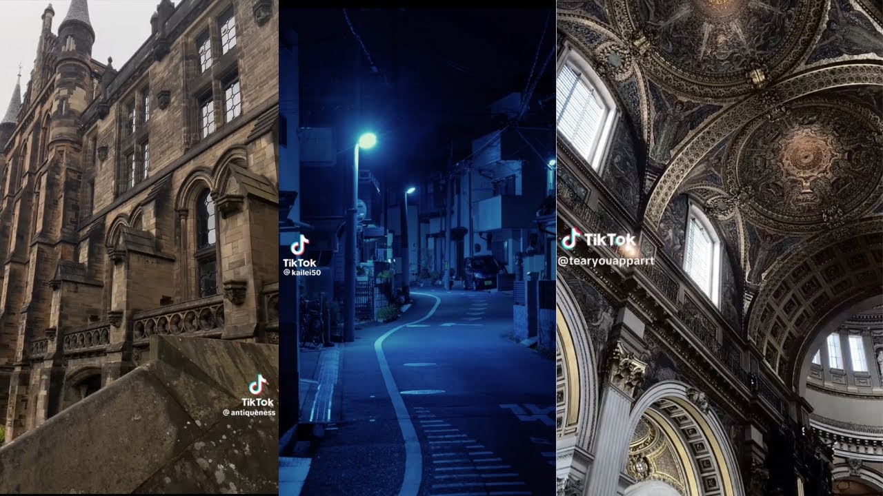 Dark Academia and Aesthetic Scenery w/ Rain and Nature / Tiktok compilation pt 2