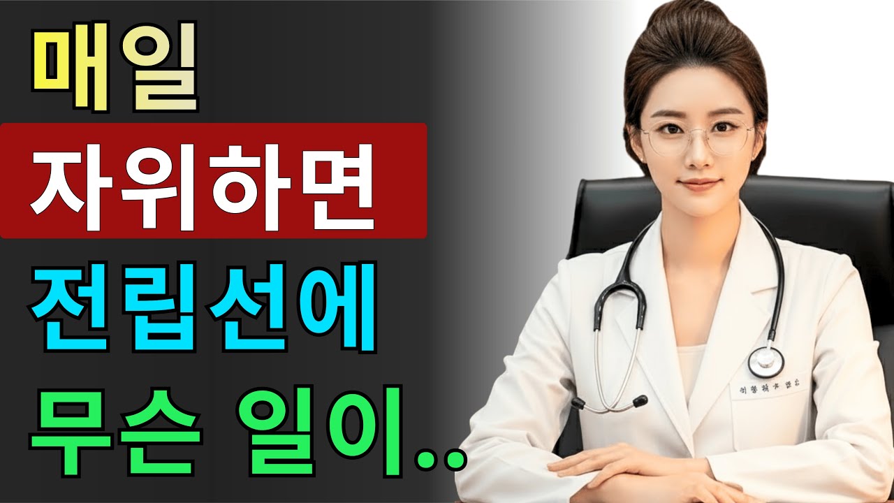 매일 자위하는 남성의 전립선에는 무슨 일이 일어날까? 김서윤 의사
