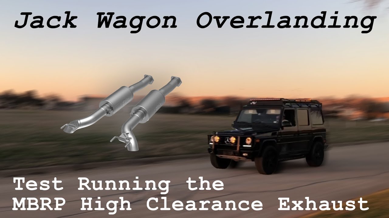 G Wagon MBRP 3 Inch High Clearance Catback Exhaust System - Before and After