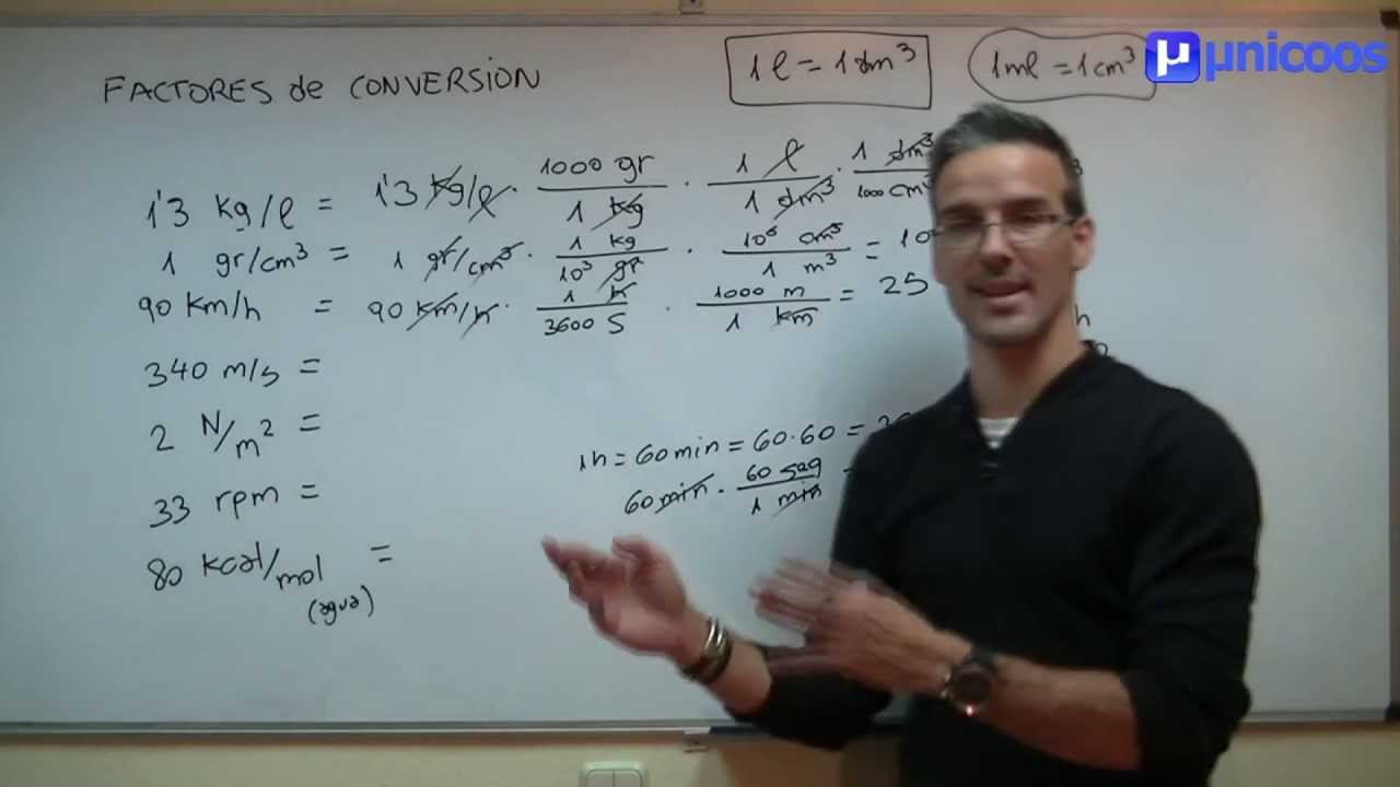 Factores de conversion 01 SECUNDARIA (3ºESO) matematicas