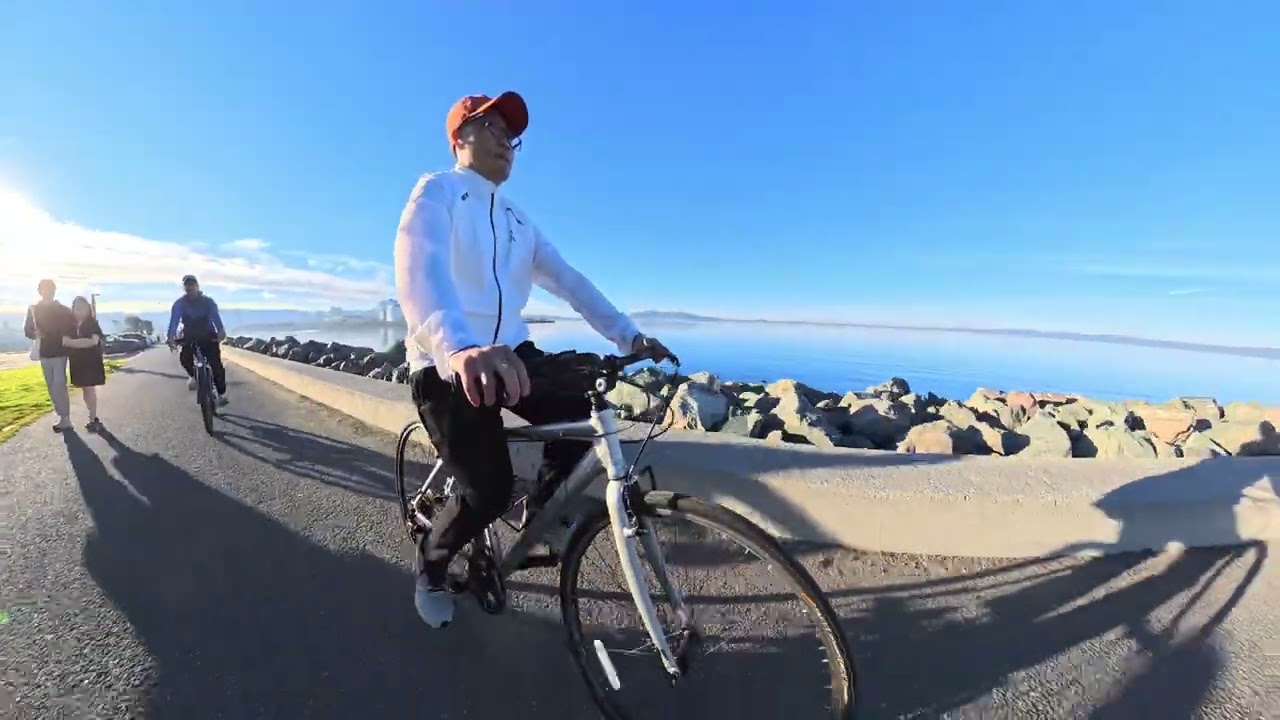 Bike riding around Coyote Point