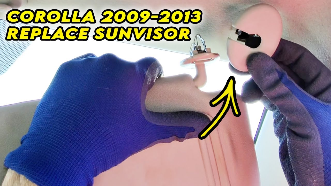 How to Install  Replace Toyota Corolla Sun Visor (2009-2013)