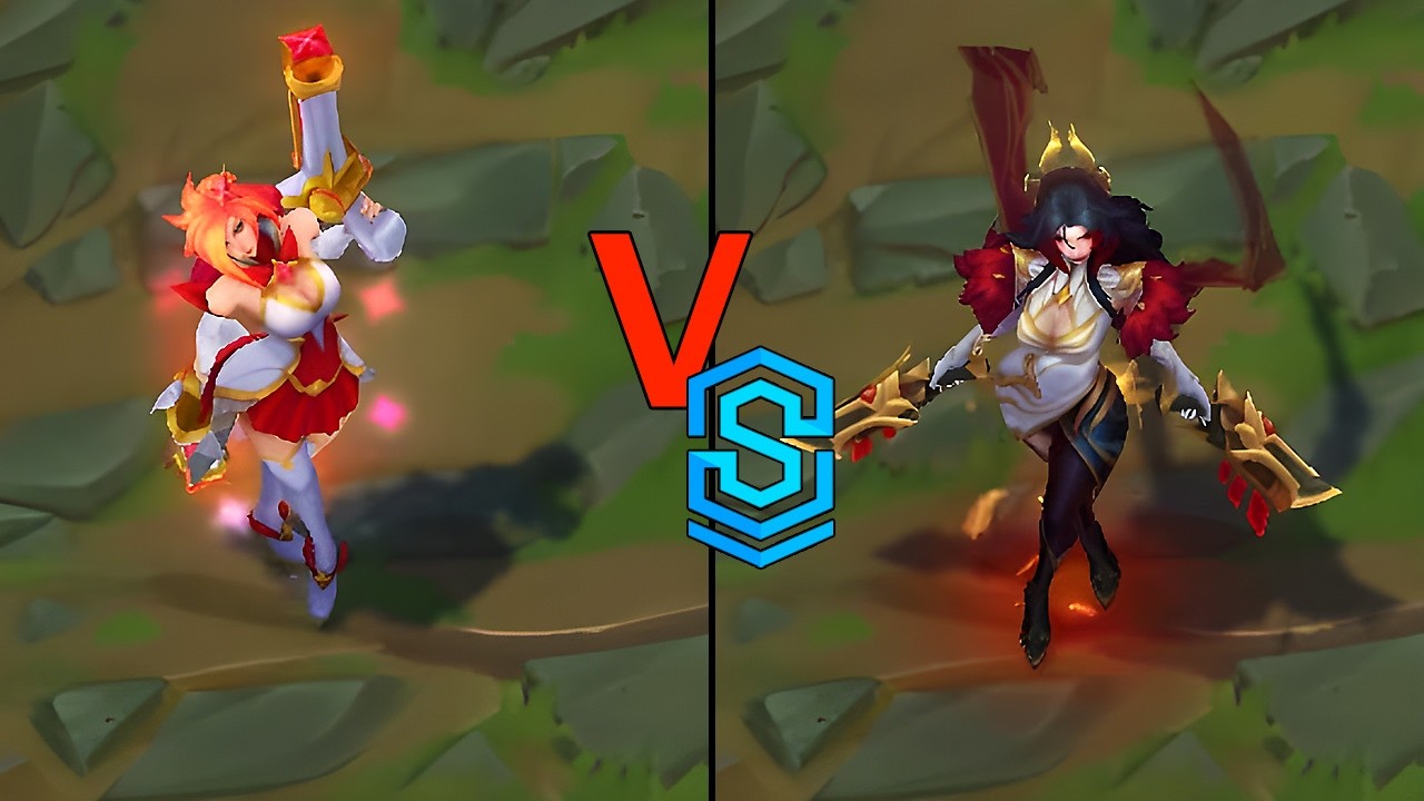 Star Guardian Miss Fortune VS MVP T1 Miss Fortune Skins Comparison