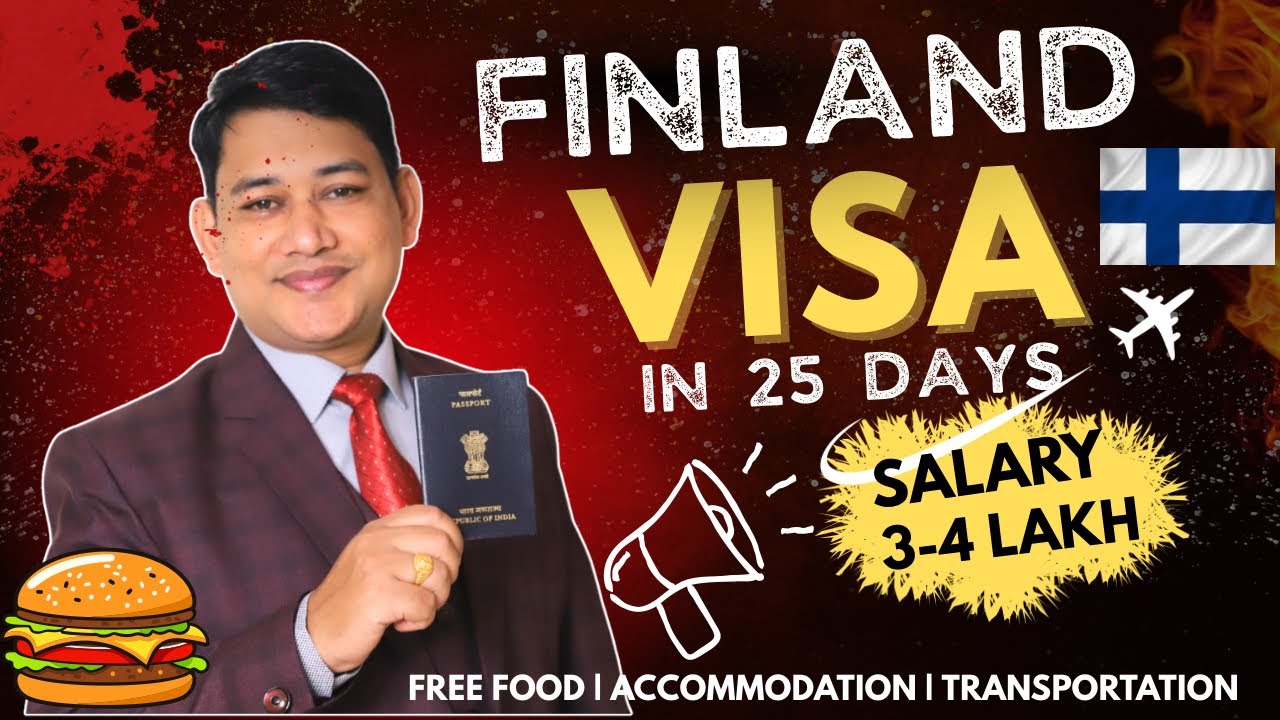 FINLAND 🇫🇮 FREE WORK VISA 2025 🔥 🔥 | MOVE ✈️ IN 25 DAYS | 2 TO 3 LAKH 💰 SALARY | 1,50,000 JOBS OPEN