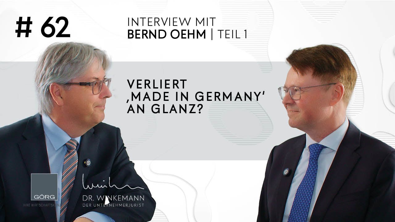 Der Unternehmerjurist - #62 Interview mit Bernd Oehm Teil 1 - Verliert 