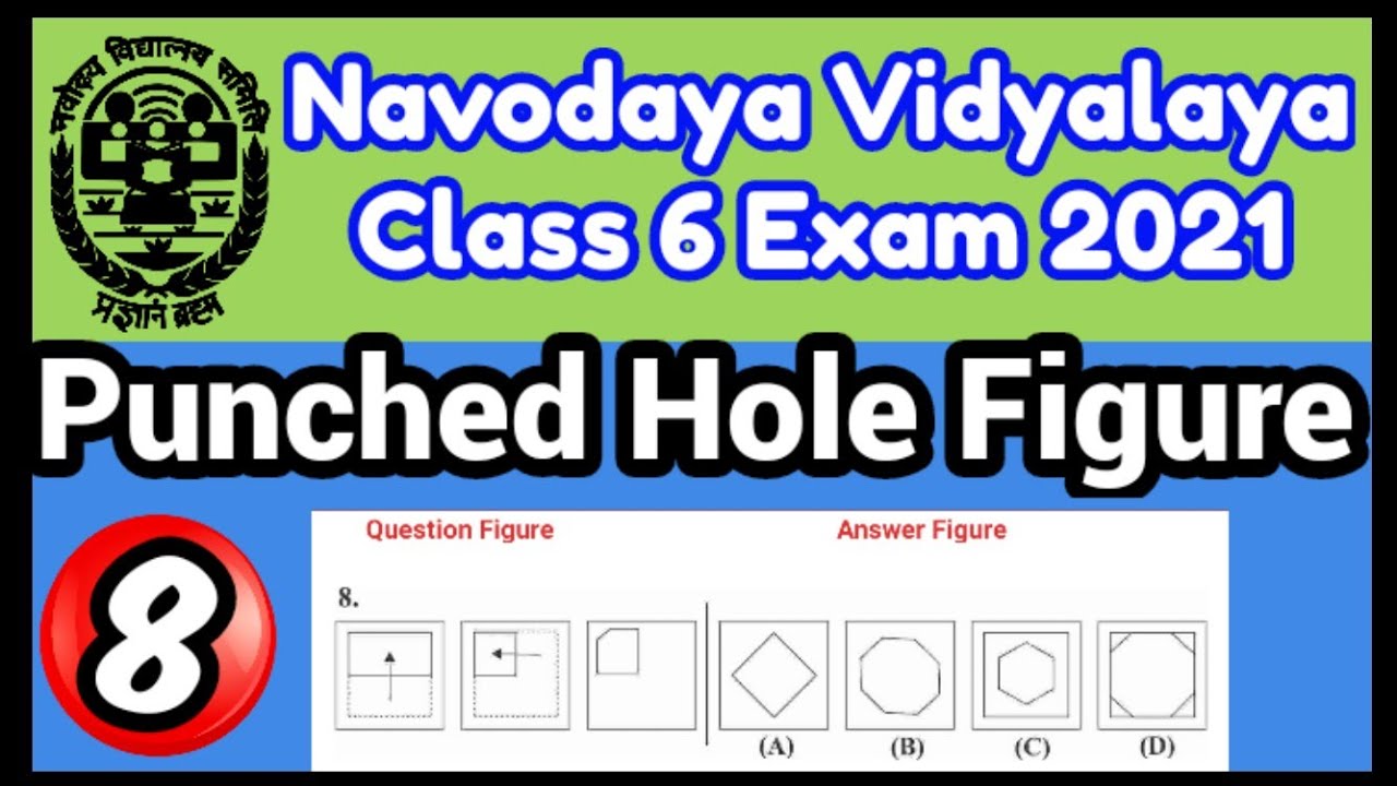 | Mental Ability Part 8 | Punched Hole Figure | Paper Folding & Unfolding | Navodaya Vidyalaya Exam
