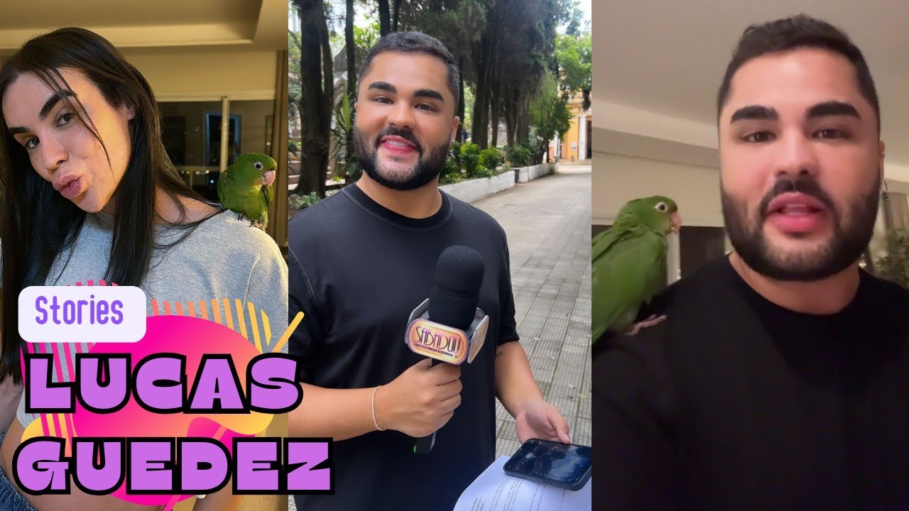 LUCAS E RAFA COM UM PAPAGAIO • GRAVANDO PARA O PROGRAMA COM A VIRGÍNIA |STORIES LUCAS GUEDEZ