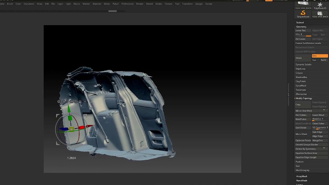 Wave Scaling - Week 08 mesh manipulation
