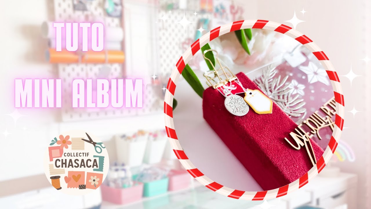 CHASACA TUTO mini ALBUM de NOEL  | RELIURE originale !! #minialbum #chasaca
