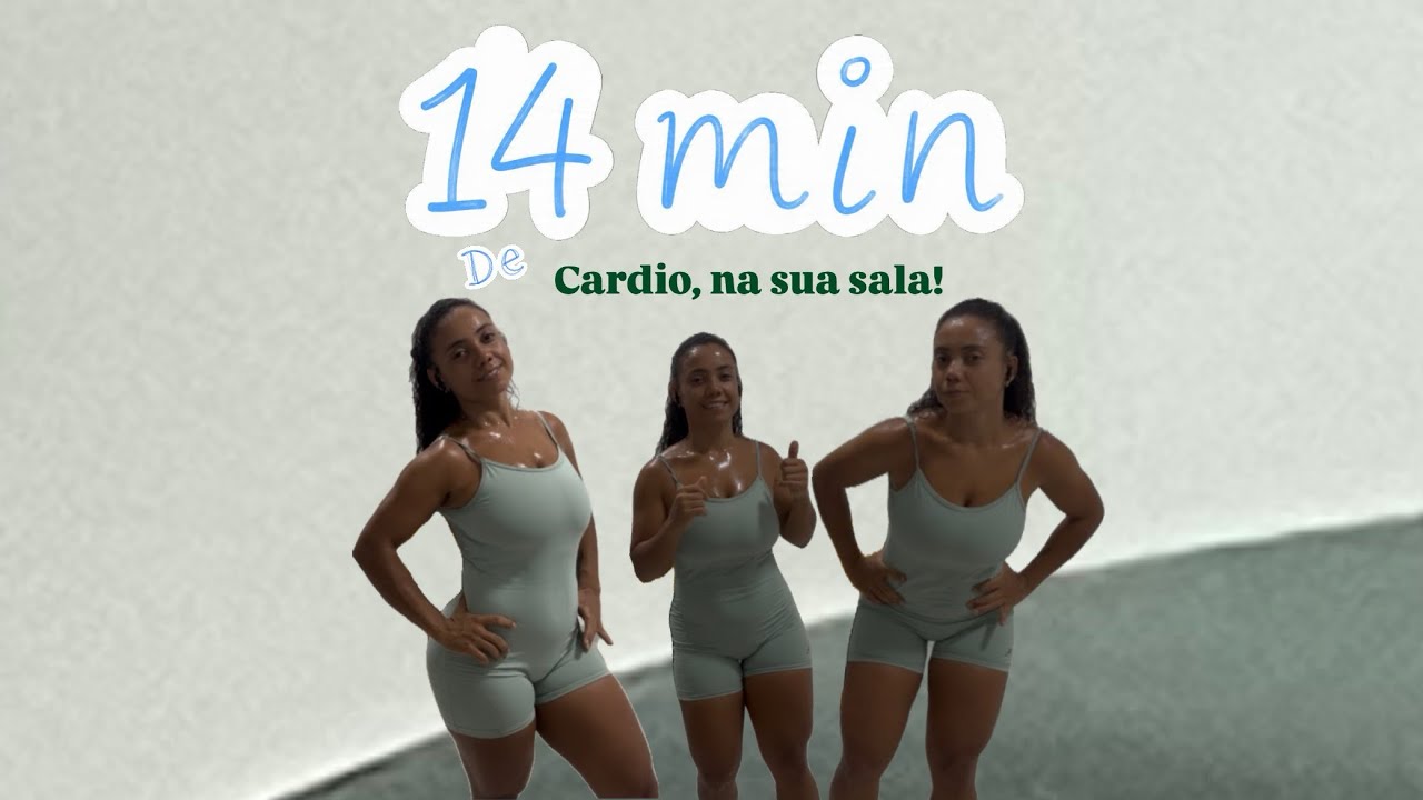 Cardio de 14 minutos em casa | Treino rápido e intenso na sala