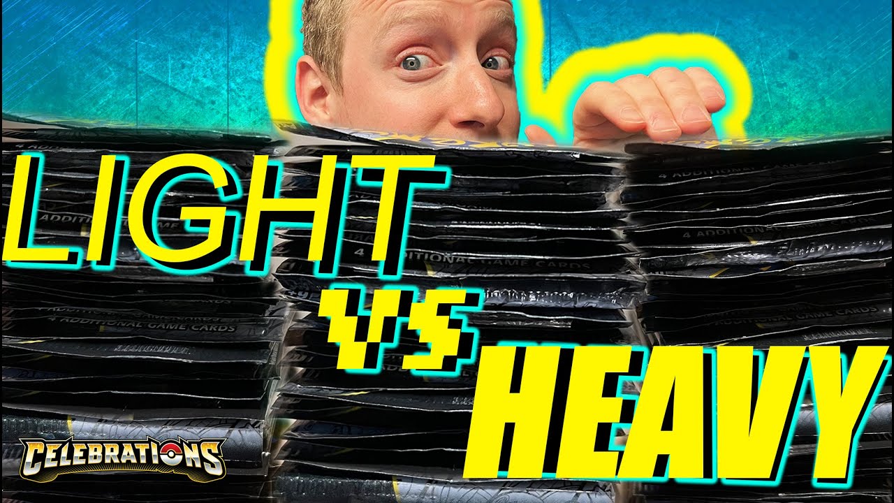 LIGHT PACKS VS HEAVY PACKS OF CELEBRATION *Pokémon Card Opening*