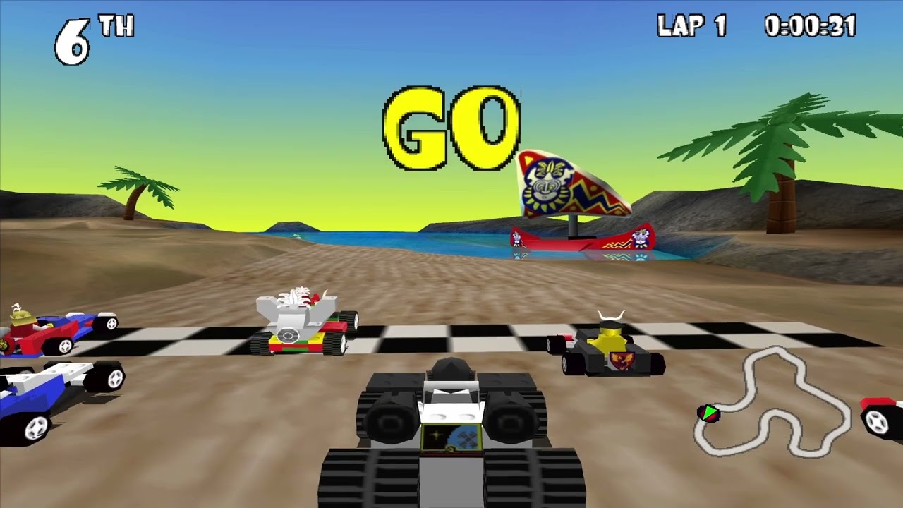 LEGO Racers - All circuits without any turbos