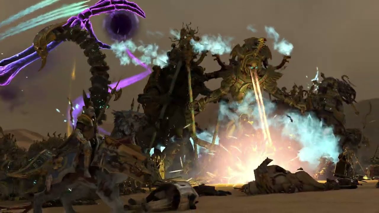 TOMB KINGS vs THE EMPIRE - Massive TotalWar Warhammer 3 cinematic battle