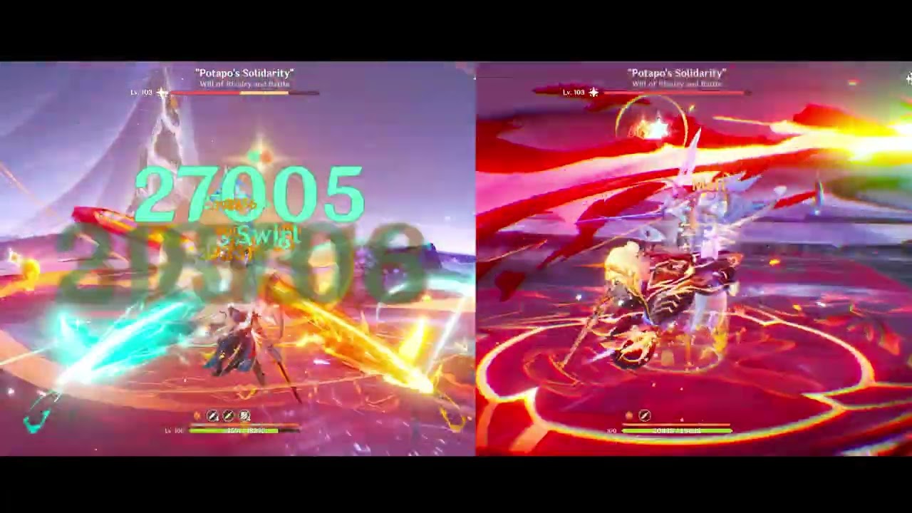 C6 Mavuika VS C6 Varka, 10Million HP Challenge