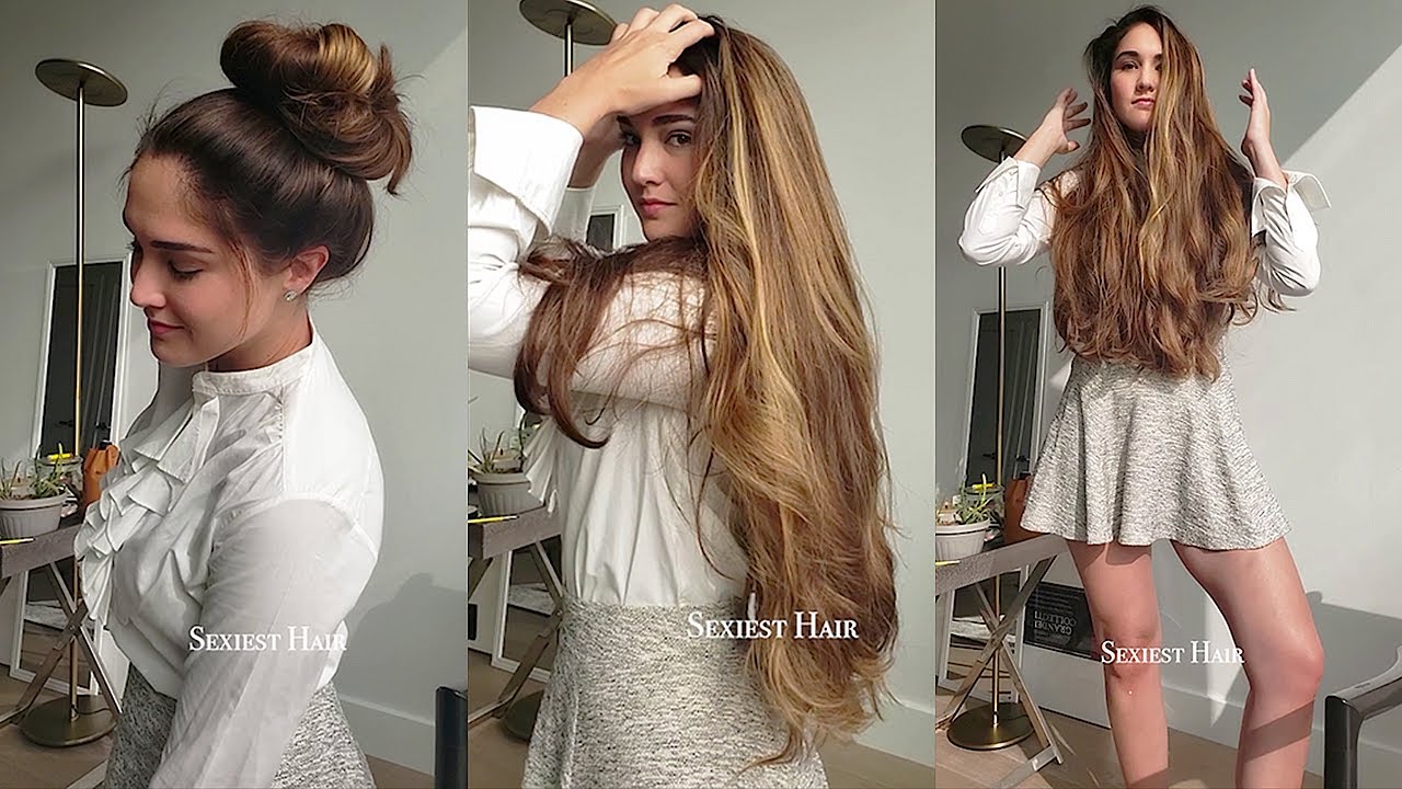 Bet You've Never Seen A Brunette w/ More Epic Hair in Real Life!