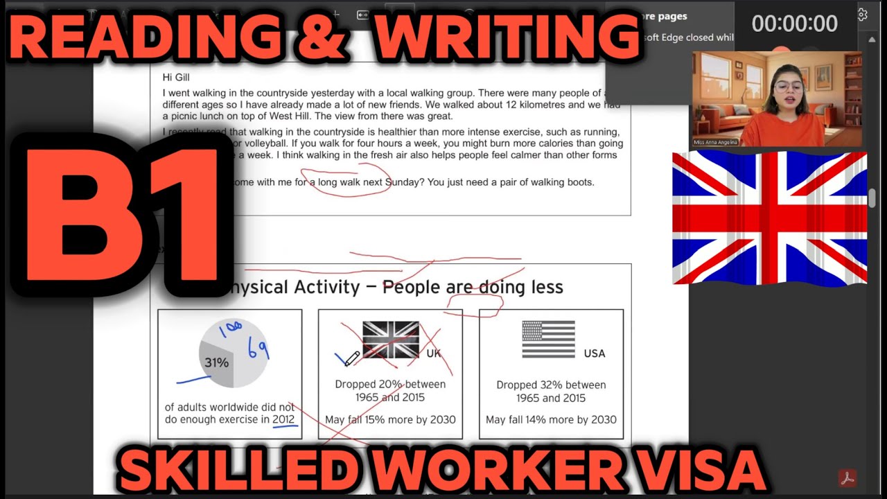 Full (B1) Reading & Writing  Skilled Worker Visa || ISE 1 Trinity College London