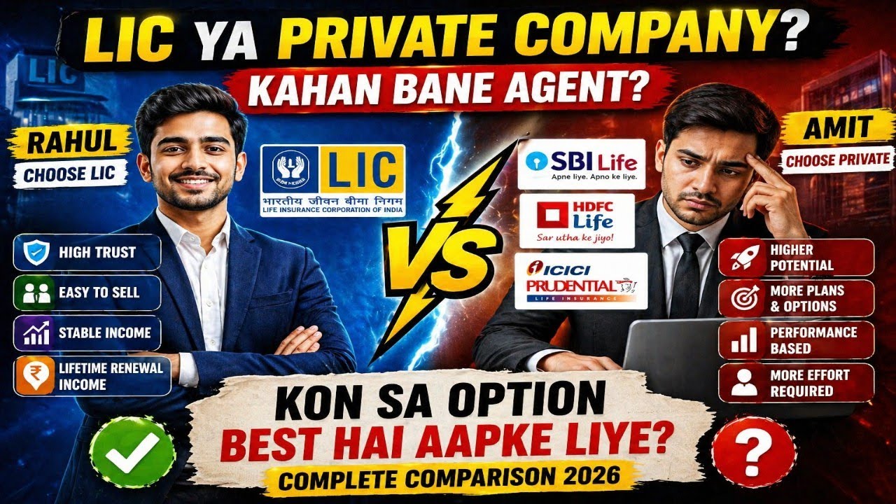 LIC vs Private Insurance Agent | Kaun Sa Best Hai? (2026 Reality) #licagent #lic #insuranceagent