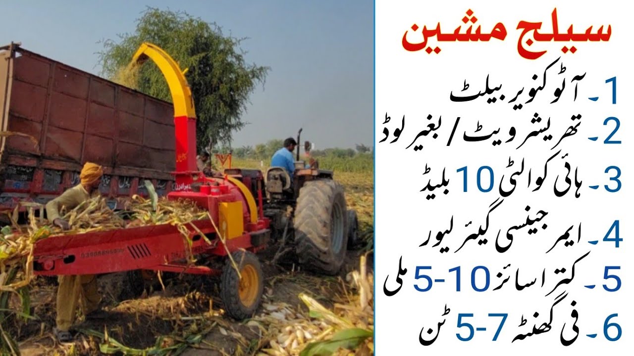 Dairy Farming Business New Model Corn Silage Making Machine Tractor Tokka 10 Blade Gearbox 4 models 