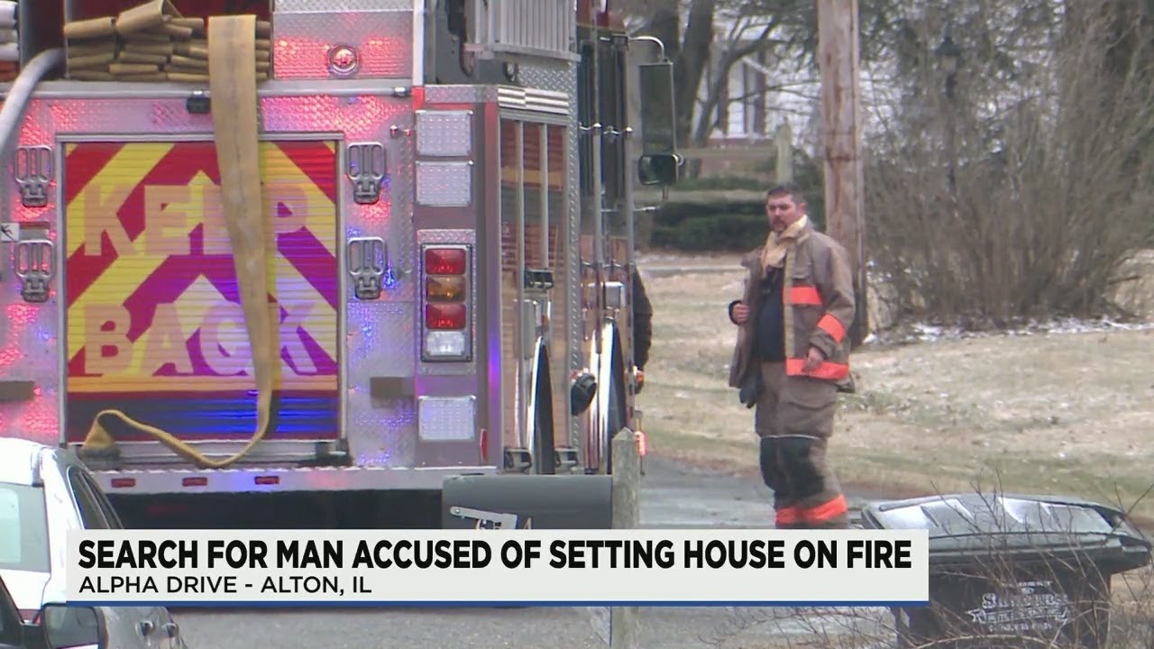 Search on for man who set family's home on fire