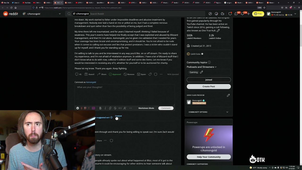 Asmon talks about the mizkif-maya breakup - (Asmongold: Just chatting)