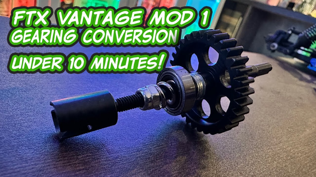 How to: FTX VANTAGE MOD 1 Gearing conversion tutorial (easy under 10  minutes!)