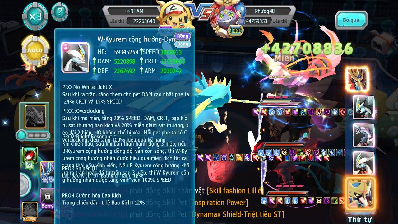 PK liên sv cuối tuần #18|| Cặp chó bc đụng độ w chúa #pokedaichien #pokemon