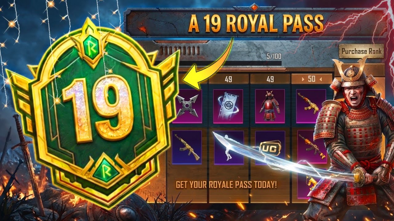 𝗢𝗠𝗚 😍 A19 Royal Pass 🔥 Next Royal Pass BGMI / Bgmi Next Royal Pass ( A19 ROYAL PASS )