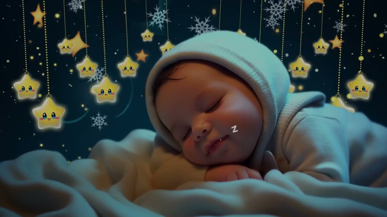 Soothing Baby Sleep Music 🌜 Mozart Brahms Lullaby 🎼 Fall Asleep Fast with Gentle Lullaby Calm