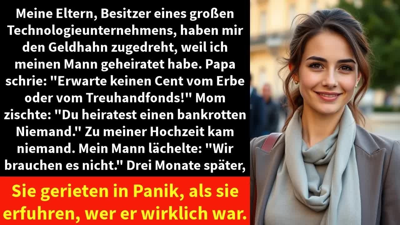 Meine Eltern, Besitzer eines gro&szlig;en Technologieunternehmens, haben mir den Geldhahn zugedreht,