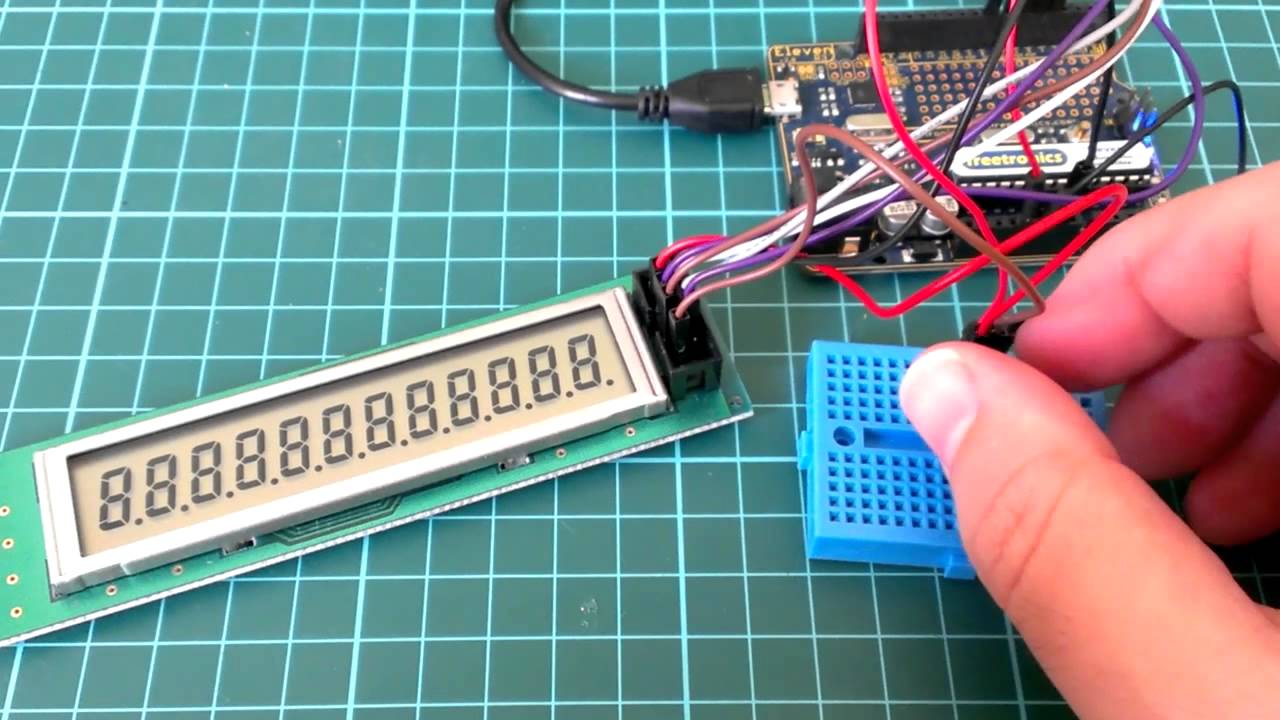 Arduino and KTM-S1201 LCD demonstration