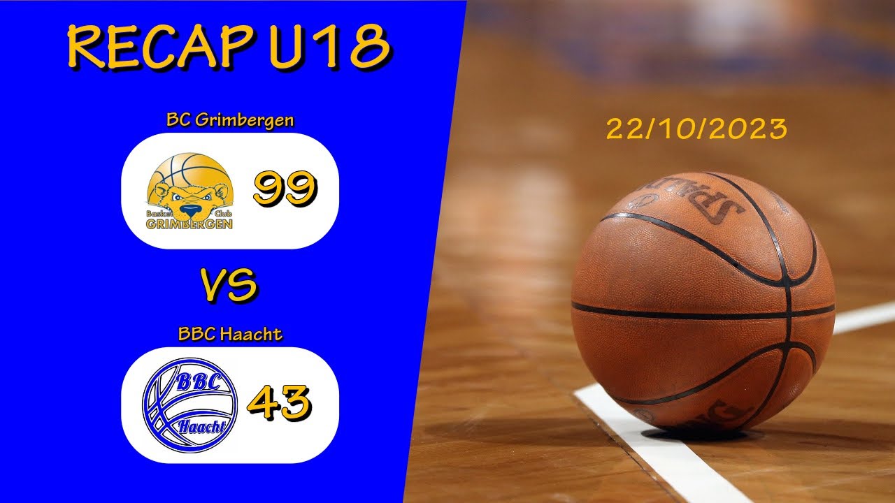 U18 BC Grimbergen - BBC Haacht (recap)
