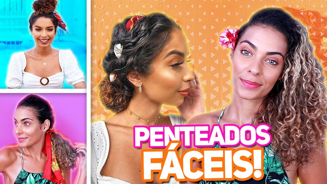 PENTEADOS FÁCEIS em CABELOS CACHEADOS pra ARRASAR NO CALOR  com @JulianaLouise + @Faladantas