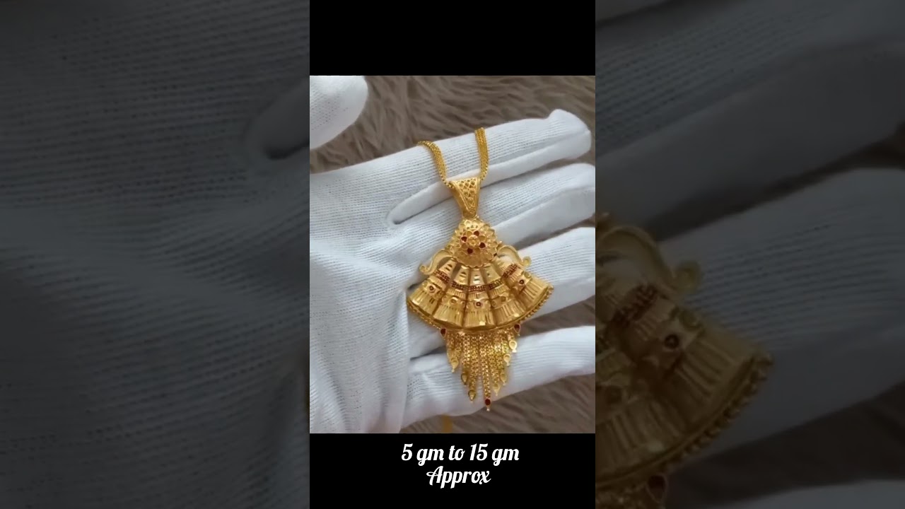 Gold pendant set designs with earrings 2025 | latest gold locket set design 2025 | gold kitty set