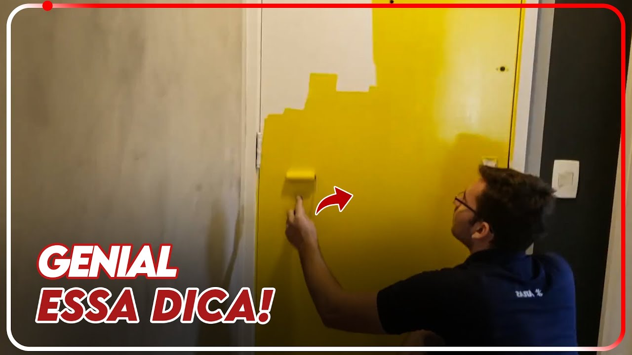 COMO PINTAR PORTA DE MADEIRA   REPINTURA