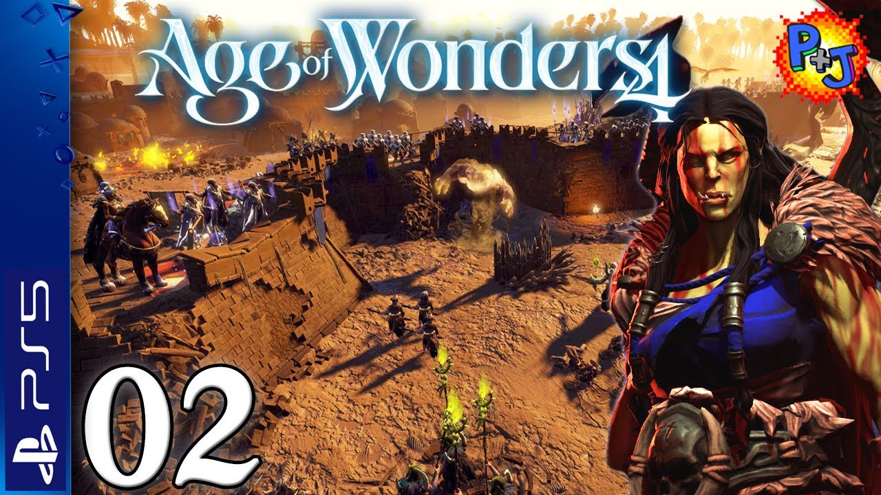 Let's Play Age of Wonders 4 PS5 Console | Chaos Orcs Gameplay Episode 2 | Hunters from Beyond (P+J)
