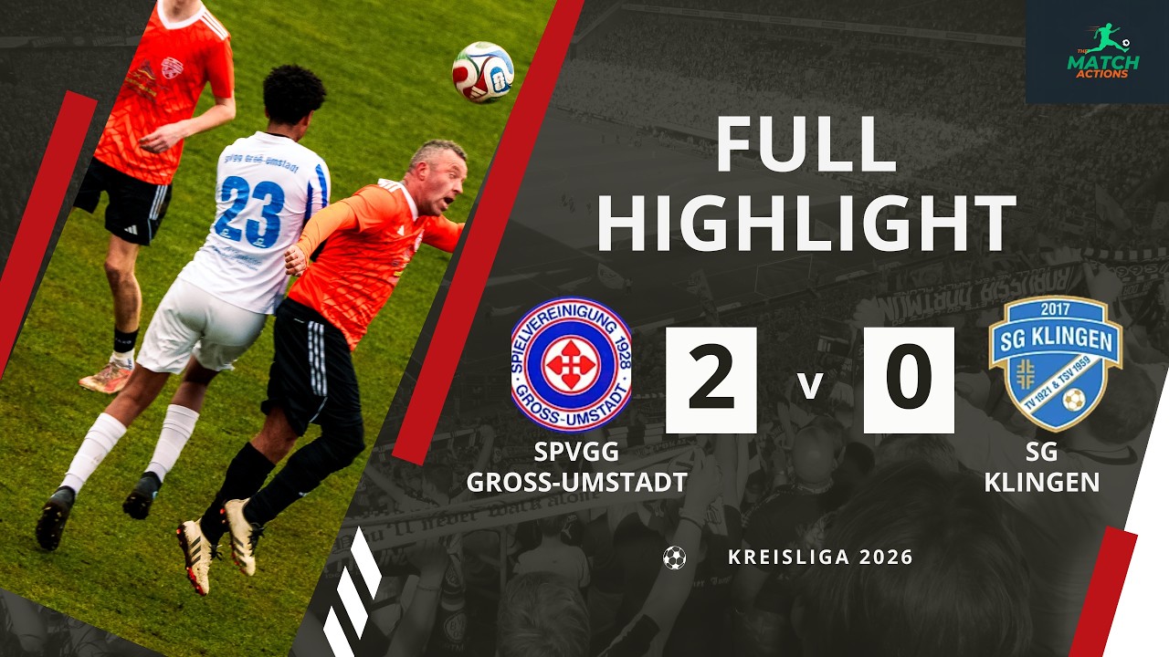 Dominant 2-0 Win! | SpVgg Gro&szlig;-Umstadt vs SG Klingen | Kreisliga Highlights