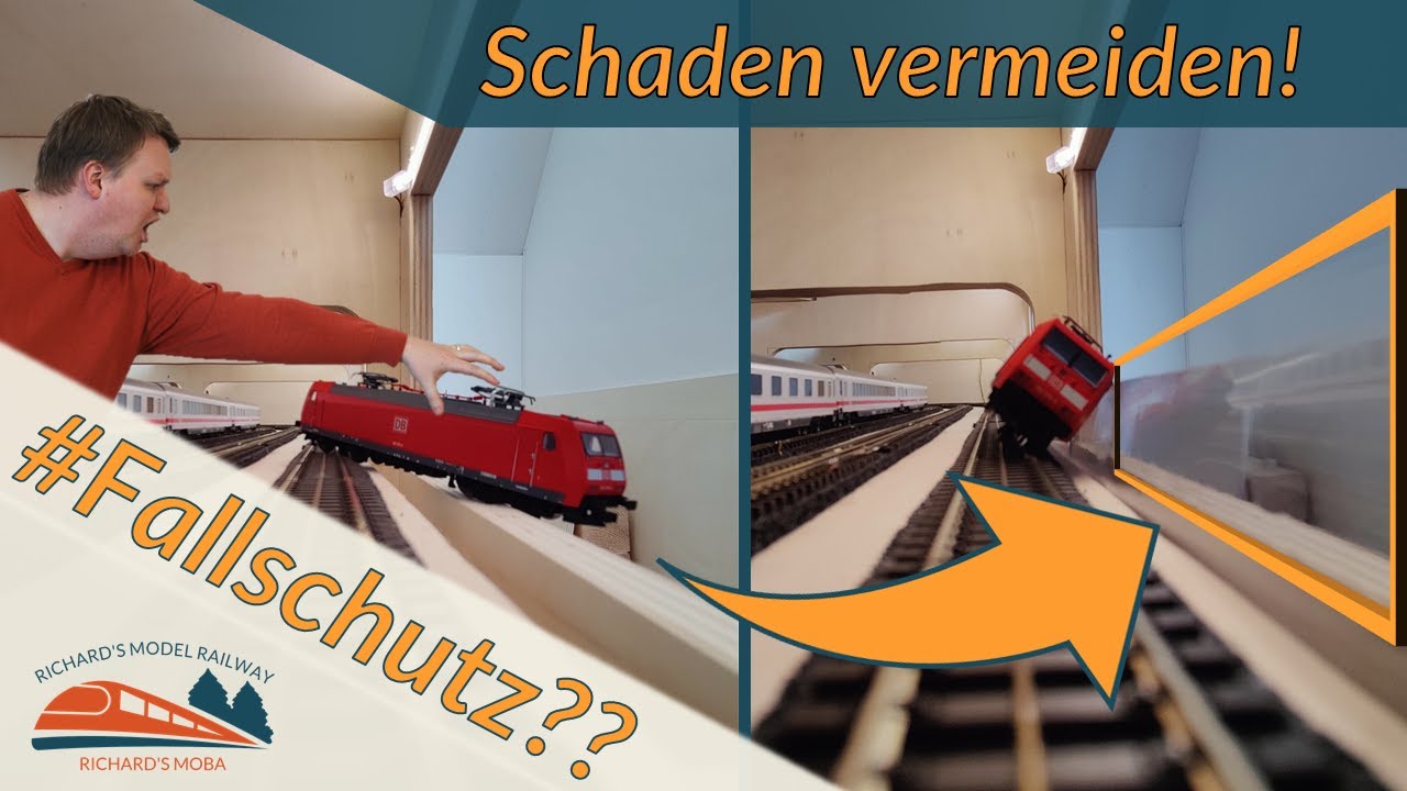 Abgestürzte Modellzüge? Nicht mit diesem Fallschutz!