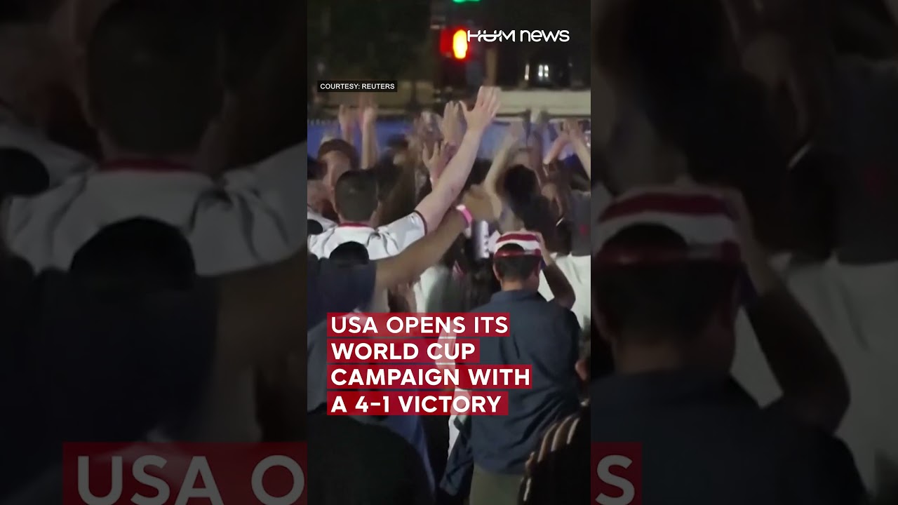 US Fans Celebrate 4 1 Victory Over Paraguay in World Cup Opener