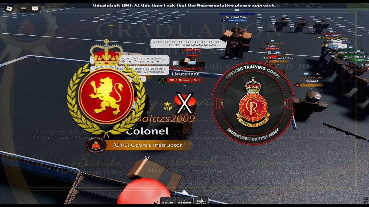 OTC Graduation Experience (Sharkuses' British Army)