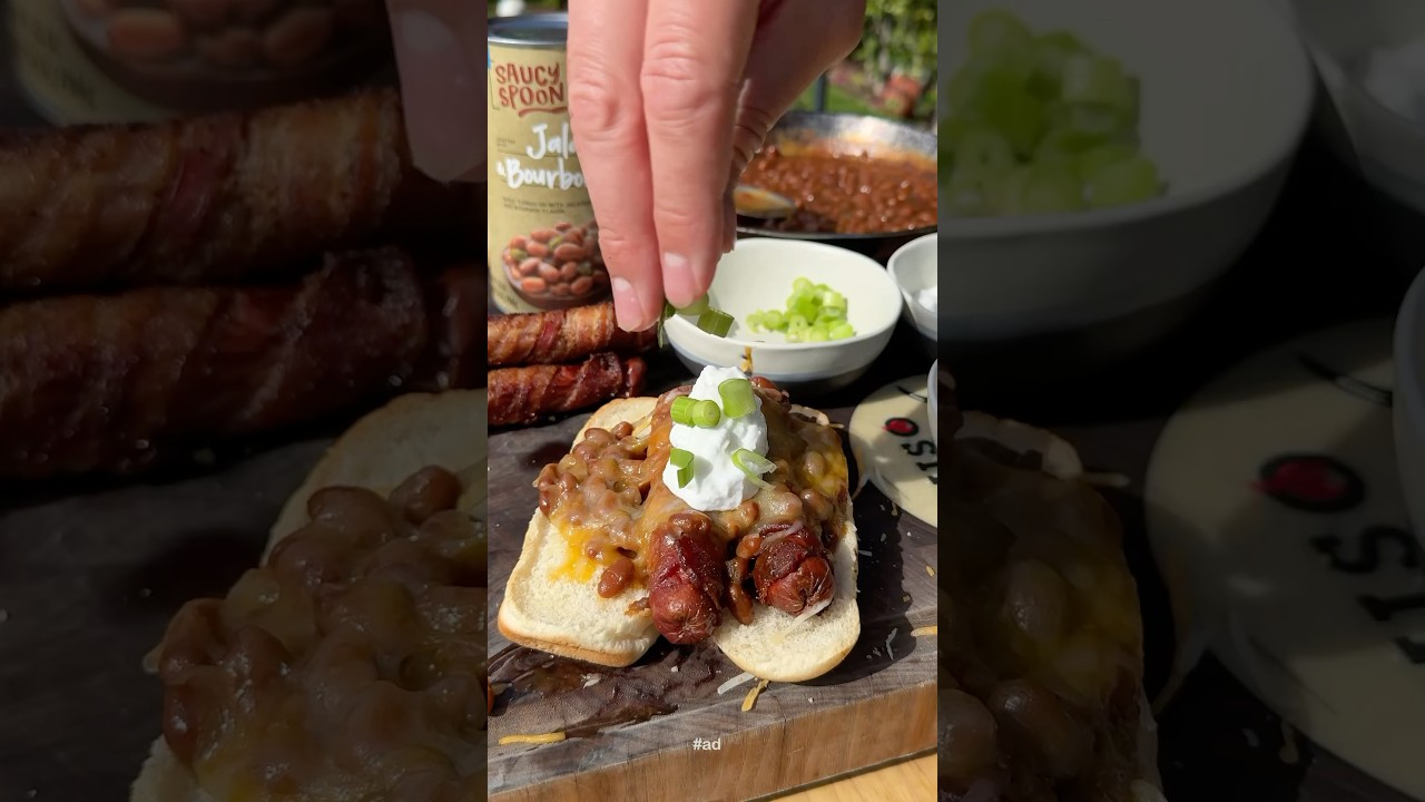 Loaded Chili Cheese Dawgs with @SaucySpoon