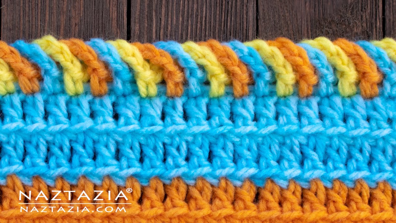 HOW to CROCHET the CHAIN LOOP BORDER EDGING for a Scarf or Blanket by Naztazia