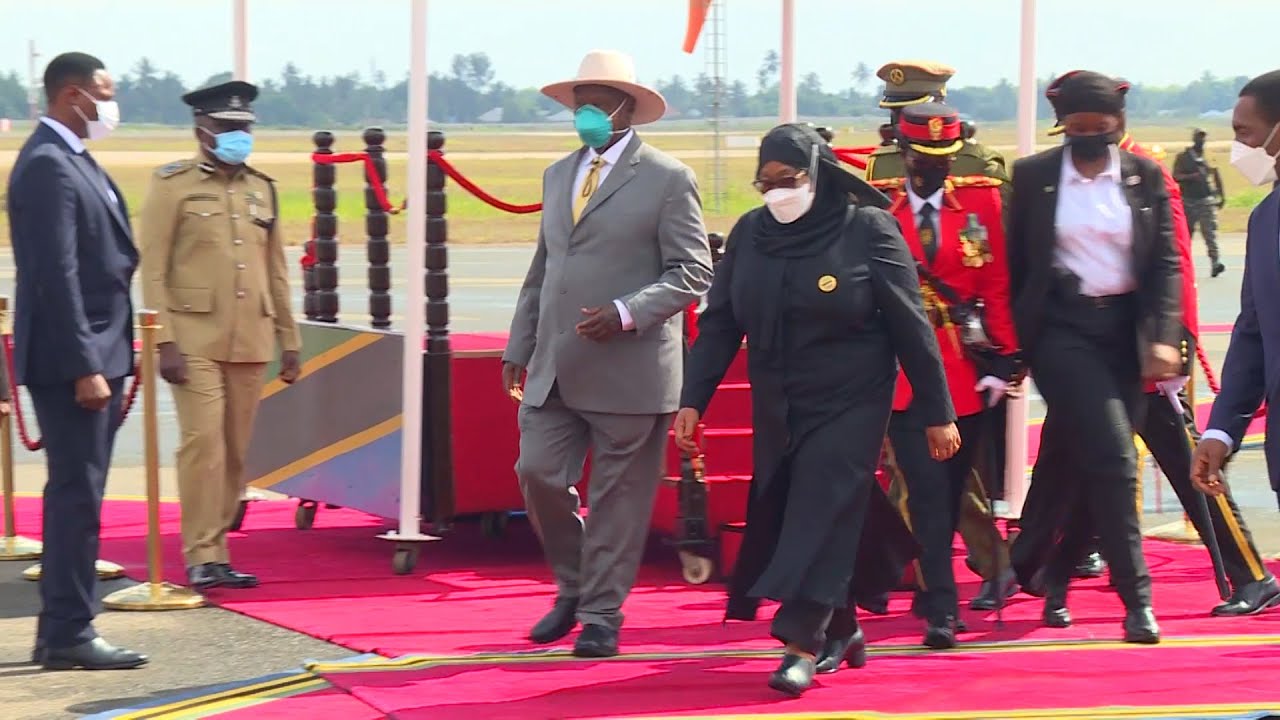 MUSEVENI'S SFC & HIS G-STREAM SHINE IN TZ - SEE HOW THEY MATCHED TZ’s PRESIDENT’s FEMALE BODYGUARDS.