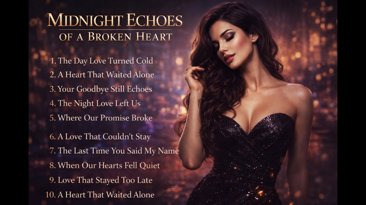 Midnight Echoes of a Broken Heart 💔 | Sad Love Songs Playlist | Emotional Female Vocal Music