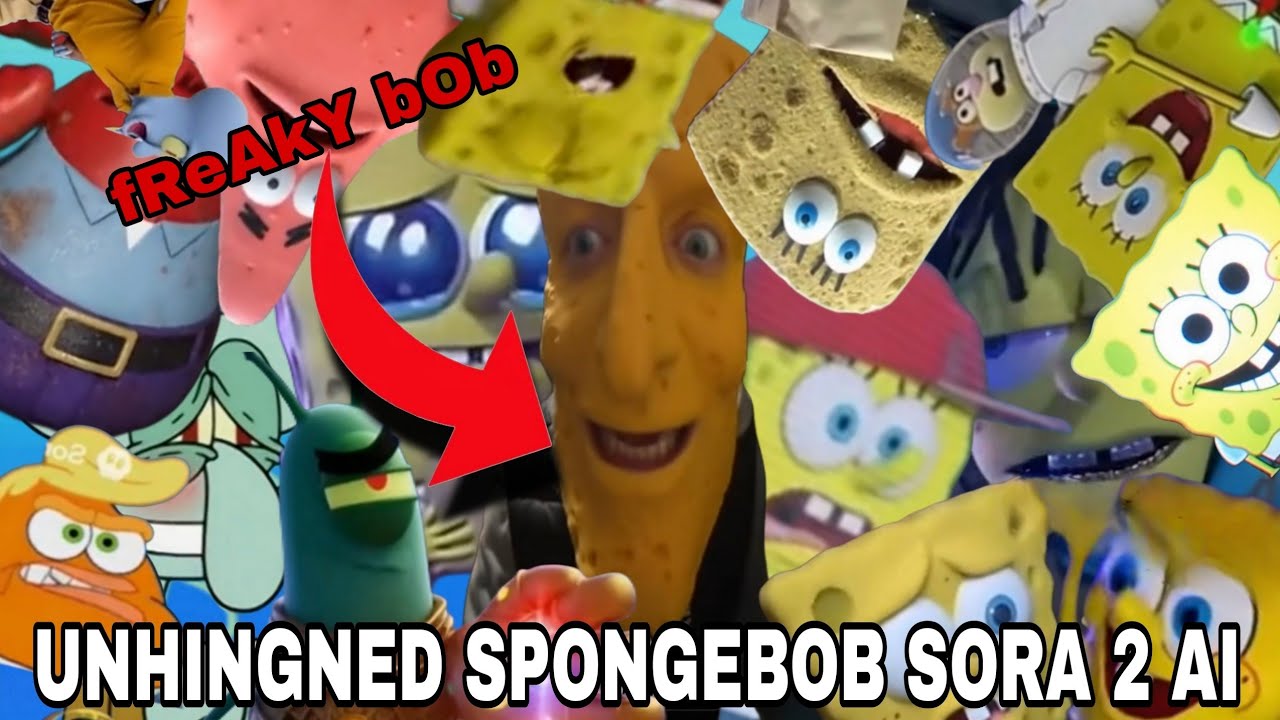 Most unhinged & crazy Spongebob Sora 2 ai videos