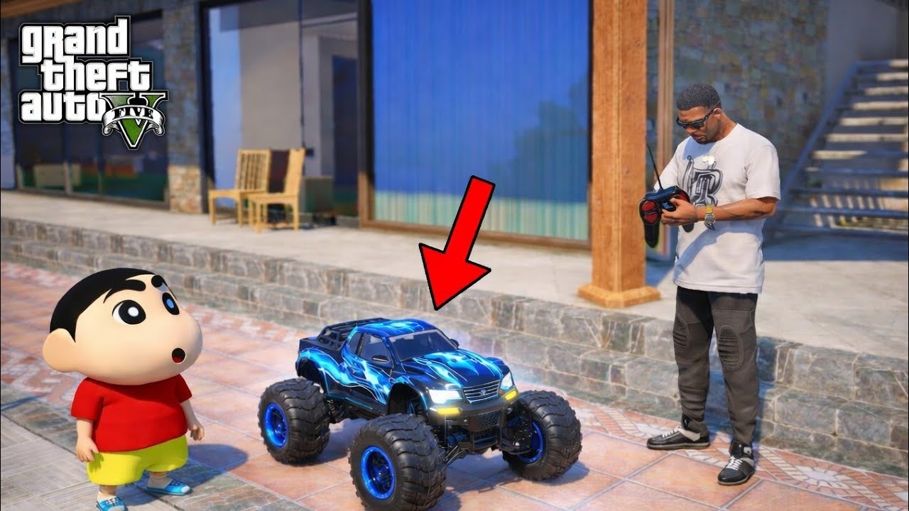 Franklin Gifting NEW RC TOY CAR To Shinchan in GTA 5